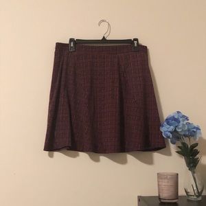 <Margaret M> Orange and blue mini skirt